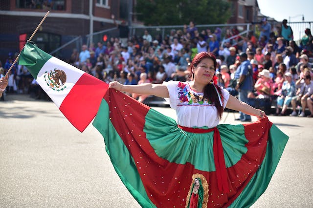 Mexico Flag celebration